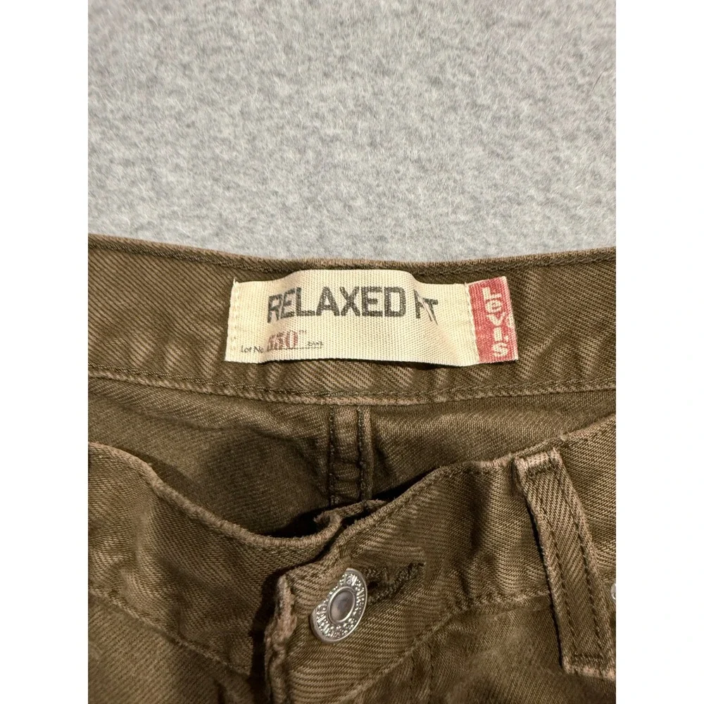 Levis 550 Relaxed Fit Brown Denim Jeans Mens 36x30 Cotton Tapered Leg 00550-0549